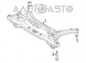 Rear subframe Kia Forte 20-24