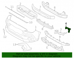 Subaru Crosstrek 24-26 right front bumper mount