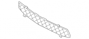 Mitsubishi Lancer 10-15 front bumper central grille