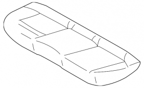 Rear seats, 2nd row, Subaru Legacy 15-16, beige cloth