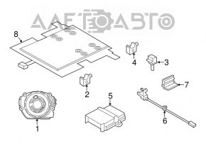 Airbag sensor rear right BMW i3 14-21