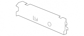 Radiator deflector central Acura TLX 15-17 prerest