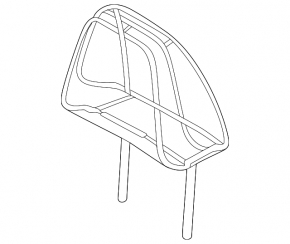 Front right headrest Nissan Murano 25-26 Platinum, brown leather