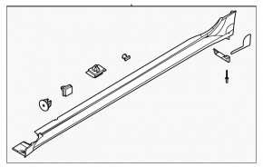 Right threshold Kia K5 21-26