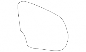 Left mirror element Lexus RX350 RX450h 16-22 heated, auto-dimming