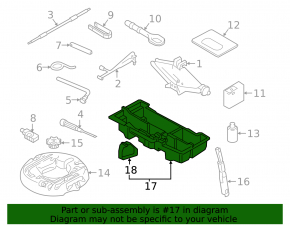 Tool kit set Audi A4 B9 17-25