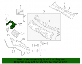 Air intake cover for the Audi A5 F5 18-25