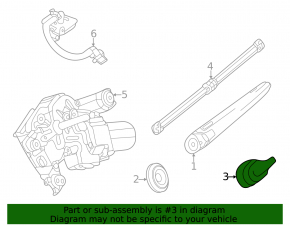 Mercedes GLC 20-22 rear wiper arm cap broken