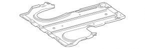 Rear engine guard Mercedes GLC 300/350e 16-22