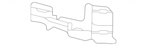 Lower left front bumper bracket for Mercedes GLC 300 20-22
