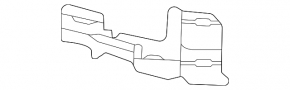 Lower left front bumper bracket for Mercedes GLC 300 20-22