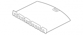 Trunk floor Lincoln MKC 15-18 black