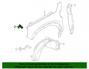Front Left Fender Bracket Ford Bronco Sport 21-25