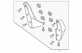 Mudguard rear right Honda Clarity 18-21 usa