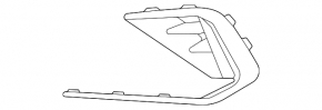 Left bumper grille for VW Jetta 25-26 without fog lights