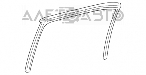 Rear left window seal for Mercedes W221
