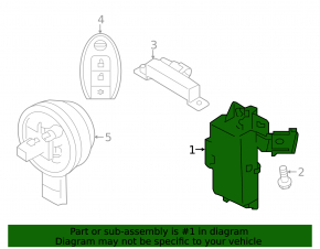 Driver Park Assistance Control Module Nissan Kicks 21-24