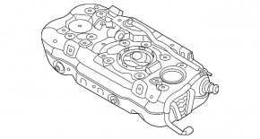 Fuel tank Kia Niro 17-22 HEV