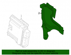 Bracket ECU block engine computer Polestar 2 21-