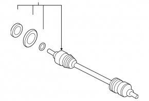 Rear right axle drive BMW X3 F25 13-17 2.0T