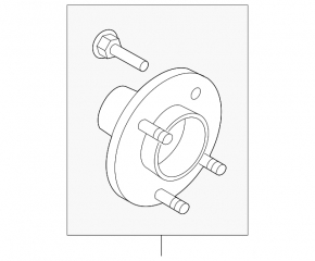Front left hub for Nissan Kicks 18-25