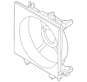 Subaru Forester 2013 radiator shroud diffuser assembly