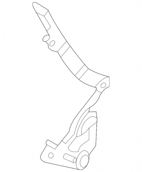 Left hood hinge for the Audi e-tron GT 22-24