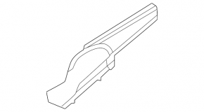 Left windshield wiper seal for Lexus NX 22-25 Japan built