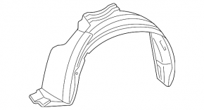 Front left fender liner for Toyota Rav4 2006-2012
