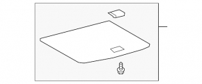 Lexus UX250h 19-19 trunk shelf