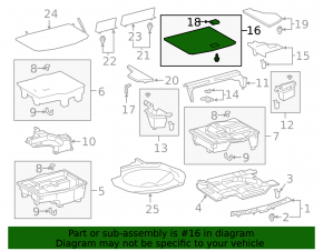 Lexus UX250h 19-19 trunk shelf