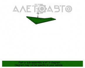 Window blind glass rear left Lexus RX350 RX450h 16-22