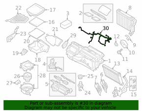 Wiring for the heater BMW X3 F25 11-17