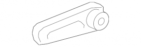 Rear right seat back lever for Lexus RX350 RX450h 10-15 beige, with plug