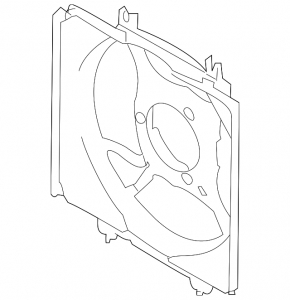 Diffuser radiator shroud bare right Subaru Forester 19-24 SK