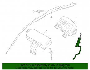 Airbag airbag seat right Kia Forte 19-24