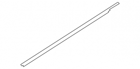 Molding door-glass central front left Nissan Altima 19-24