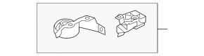 Upper right headlight mount for Audi Q5 80A 18-20 LED