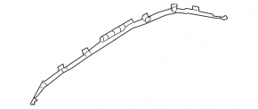 Right side curtain airbag for Audi Q3 83A 19-25, rusty squib
