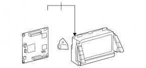 Monitor, display, navigation Toyota Prius 20 04-09