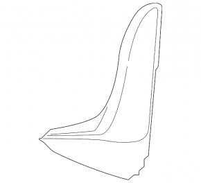 Wing molding triangle front right Hyundai Elantra AD 17-20