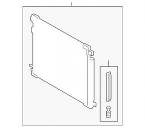 Lexus ES250 ES350 19-24 air conditioner condenser radiator