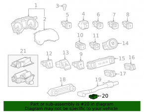 Toyota Camry v70 18-24 cabin air temperature sensor