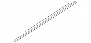 Molding door-glass central rear left Audi A4 B8 08-16 sedan chrome