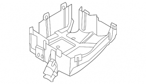 Kia Sportage 23-25 2.5 liter underhood fuse box lower cover