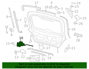 Porsche Panamera 14-16 Tailgate Lock