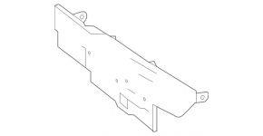 Upper left radiator deflector Mercedes CLA 250 14-19