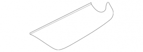 Right front panel trim for Mercedes H247 GLA 20-26, dark gray, with backlight