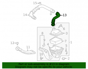 Air duct from filter Ford Ecosport 18-21 1.0T