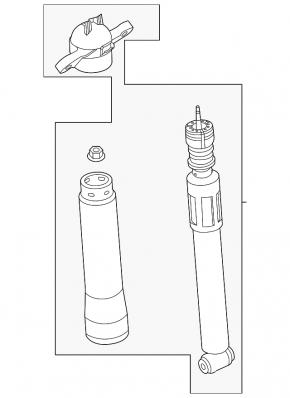 Shock absorber rear right Ford Escape MK4 20- hybrid, plug-In